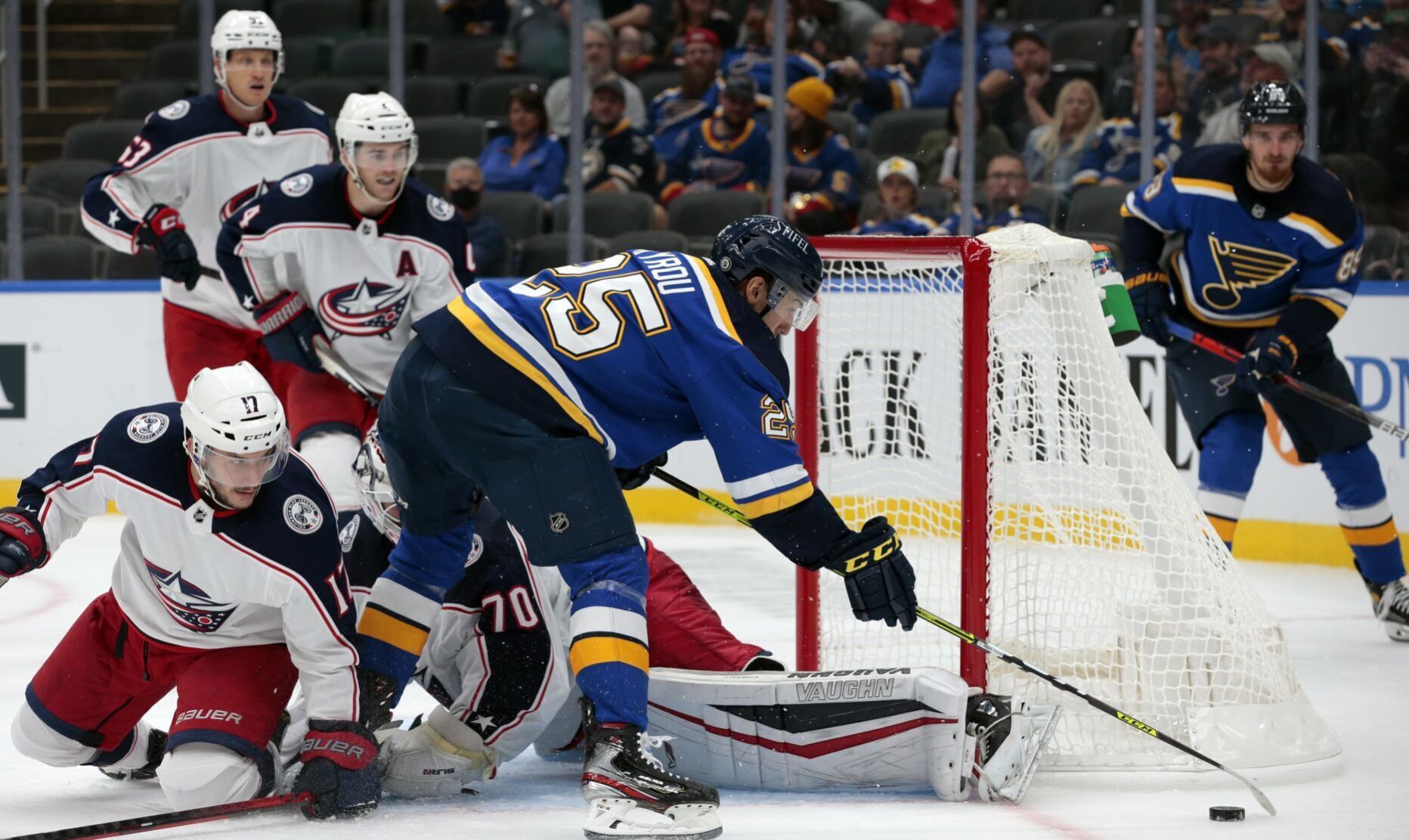 Blues take final exhibition game 7-3 over Blue Jackets
